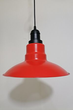 RİOLİGHT RETRO KIRMIZI İÇİ GOLD TEKLİ METAL SARKIT ÇAP:30CM