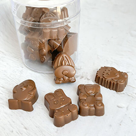 Sevimli Hayvanlar El Yapımı Sütlü Çikolata (Net: 150gr)