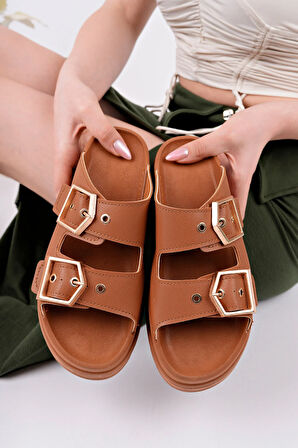 Tokalı Ortopedik Kadın Terlik - TABA