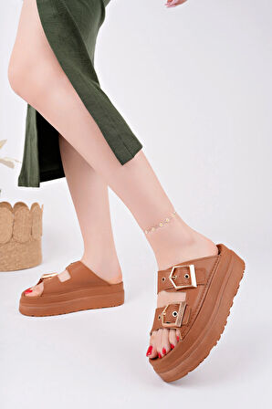 Tokalı Ortopedik Kadın Terlik - TABA