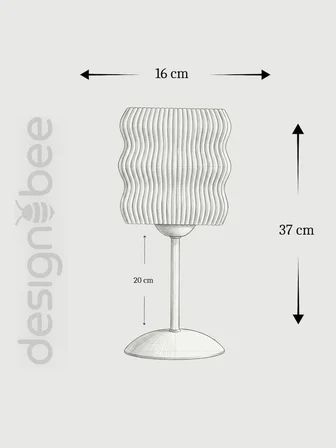 Designobee Ritim Plus - Modern Abajur Masa  Lambası - Metal Ayaklı Lamba - Ambiyans Lambası, Dekoratif Aydınlatma