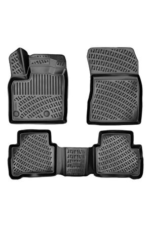 Nissan Qashqai 2022 Sonrası Araca Özel 3D Havuzlu Paspas Siyah BMY