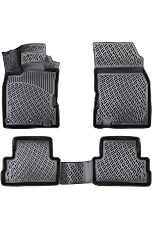 Nissan Qashqai 2015 Araca Özel Tasarım 3D Havuzlu Paspas