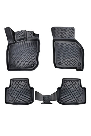 Seat Leon Otomatik Vites 2023 Araca Özel Tasarım 3D Havuzlu Paspas