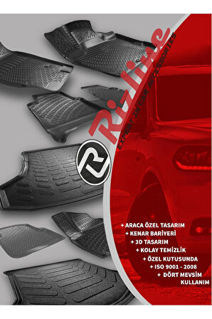 Volkswagen T-Cross 2022 Araca Özel Tasarım 3D Havuzlu Paspas