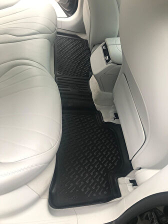 Rizline Mercedes EQE 2022 Sonrası 3D Havuzlu Paspas ve Bagaj Havuzu Set Siyah