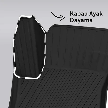 Rizline Premium Renault Megane 4 Sedan 2024 ve Sonrası 3D Paspas ve Çift Cep Bagaj Havuzu
