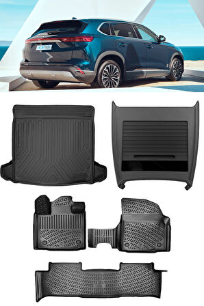 Rizline Togg T10X 3D Havuzlu Paspas Bagaj Havuzu  ve Organizer Set