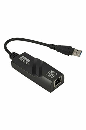 Taşınabilir Kablolu Ağ Adaptörü Usb 3.0 Ethernet Rj45 Kartı