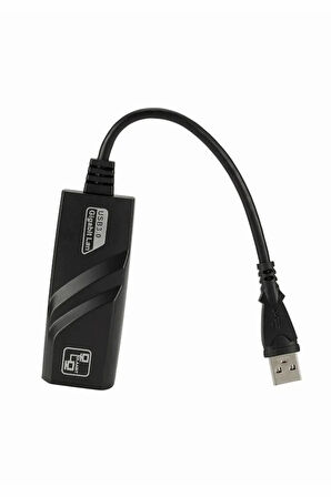 Taşınabilir Kablolu Ağ Adaptörü Usb 3.0 Ethernet Rj45 Kartı