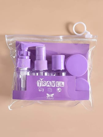 Premium Çantalı Set Girişimci Hediyesi Küçük Şişe Seyahat Banyo Seti 6 Parça