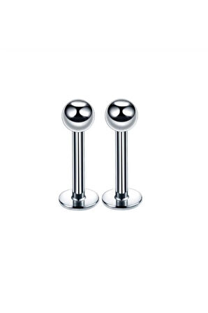 Rupen Kraft 2 Adet Tragus Helix,dudak,kıkırdak Medikal Çelik Piercing