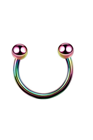 316 Cerrahi Çelik Kıkırdak Dudak Tragus Piercing 12 Mm