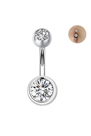316 Cerrahi Çelik Kararmaz Anti Alerjik Göbek Piercing I