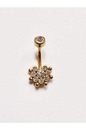 Cerrahi Çelik Sekiz Taş Piercing