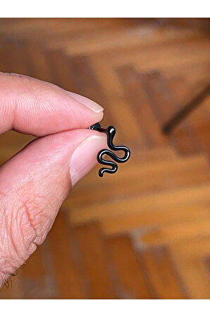316 Cerrahi Çelik Tragus Helix Kıkırdak Conch Minimal Yılan Model Piercing