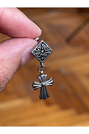 316 Cerrahi Çelik Sallantılı Haç Model Piercing