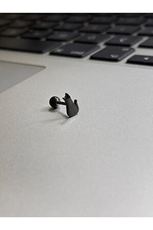 Cerrahi Çelik Tragus Helix Kıkırdak Conch Minimal Kedili Piercing