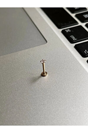 316 Cerrahi Çelik Tragus Helix Kıkırdak Conch Minimal Tek Taş Piercing