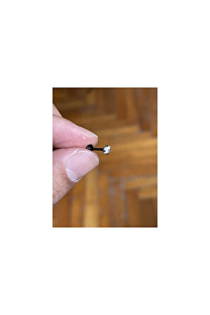 Cerrahi Çelik Tragus Helix Kıkırdak Conch Minimal Tek Taş Piercing