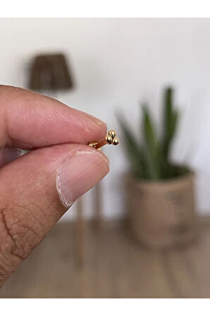 316 L Cerrahi Çelik Tragus Helix Kıkırdak Conch Minimal Üç Toplu Piercing