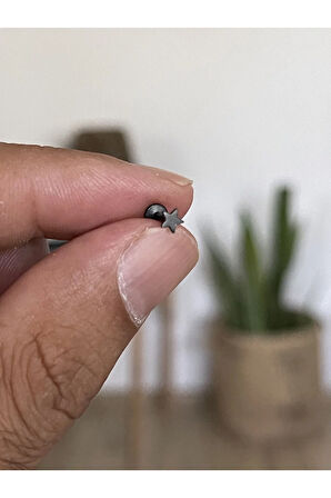 316 L Cerrahi Çelik Tragus Helix Kıkırdak Conch Minik Yıldız Piercing
