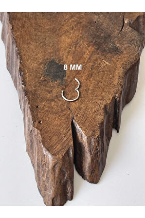 Paslanmaz Kararmaz Cerrahi Çelik Tam Halka Kıkırdak Tragus Helix Piercing