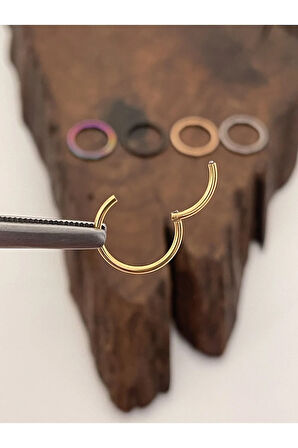 Paslanmaz Kararmaz Cerrahi Çelik Tam Halka Kıkırdak Tragus Helix Piercing