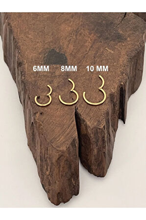 Paslanmaz Kararmaz Cerrahi Çelik Tam Halka Kıkırdak Tragus Helix Piercing