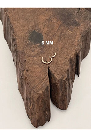 Paslanmaz Kararmaz Cerrahi Çelik Tam Halka Kıkırdak Tragus Helix Piercing