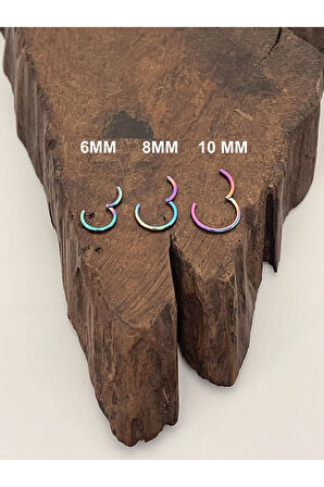 Paslanmaz Kararmaz Cerrahi Çelik Tam Halka Kıkırdak Tragus Helix Piercing