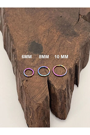 Paslanmaz Kararmaz Cerrahi Çelik Tam Halka Kıkırdak Tragus Helix Piercing