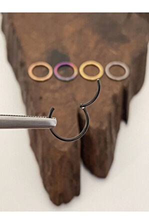 Paslanmaz Kararmaz Cerrahi Çelik Tam Halka Kıkırdak Tragus Helix Piercing