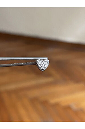 316 L Cerrahi Çelik Dudak Kıkırdak Helix Tragus Piercingi Haç Detaylı Piercing