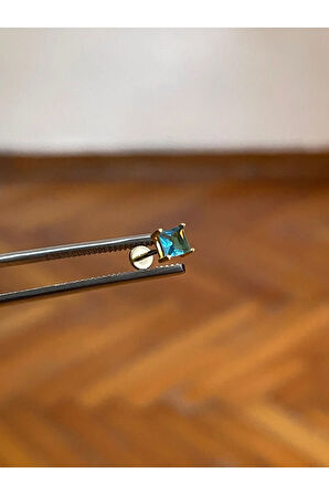 316 L Cerrahi Çelik Dudak Piercing Kıkırdak Helix Tragus Conch Zirkon Taşlı Figürlü Piercing