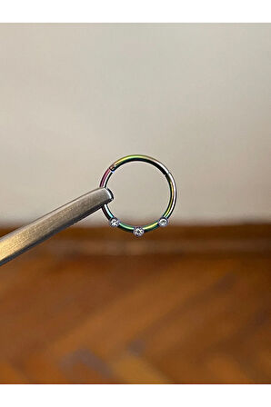 316 L Cerrahi Çelik Atom Taşlı Kıkırdak Piercingi Rook Orbital Helix Septum Piercing