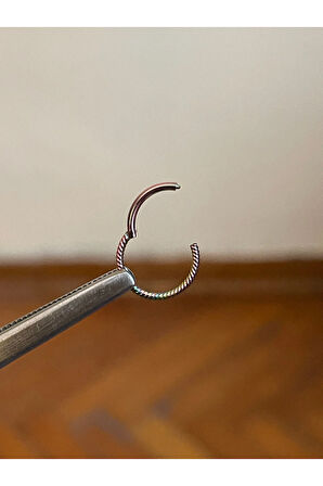316 L Cerrahi Çelik Burgulu Kıkırdak Piercingi Rook Orbital Helix Septum Piercing
