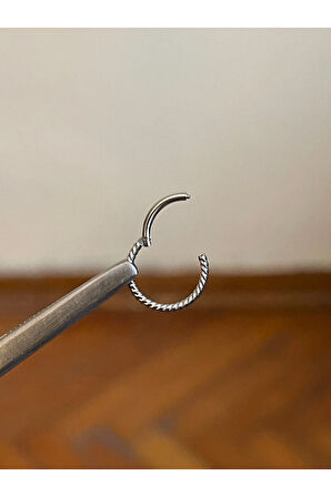 316 L Cerrahi Çelik Burgulu Kıkırdak Piercingi Rook Orbital Helix Septum Piercing