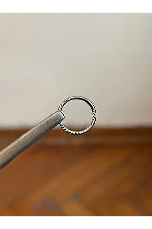 316 L Cerrahi Çelik Burgulu Kıkırdak Piercingi Rook Orbital Helix Septum Piercing