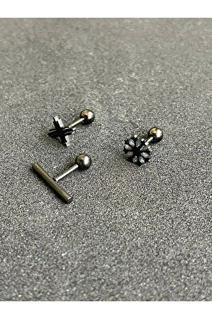 316 L Cerrahi Çelik Piercing Kıkırdak Helix Tragus Conch Figürlü Piercing