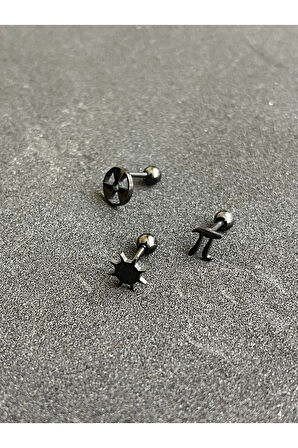 316 L Cerrahi Çelik Piercing Kıkırdak Helix Tragus Conch Figürlü Piercing