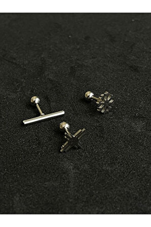 316 L Cerrahi Çelik Piercing Kıkırdak Helix Tragus Conch Figürlü Piercing