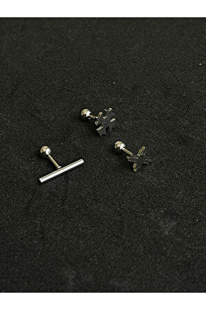 316 L Cerrahi Çelik Piercing Kıkırdak Helix Tragus Conch Figürlü Piercing