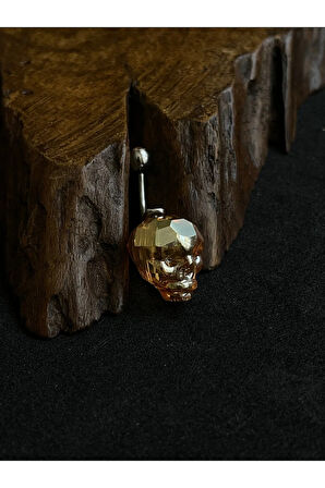 316 L Cerrahi Çelik Kristal Kuru Kafa Piercing Göbek Piercingi