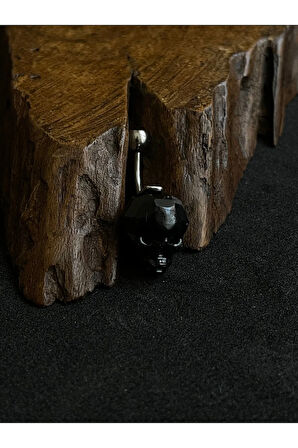 316 L Cerrahi Çelik Kristal Kuru Kafa Piercing Göbek Piercingi