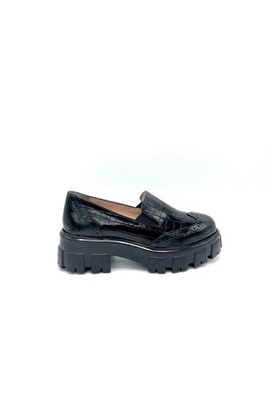 Shine Hakiki Deri Kadın  Makosen Ayakkabı