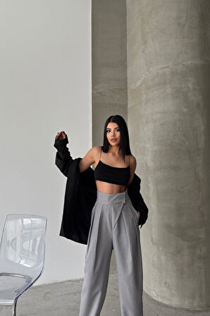 TASARIM PANTOLON - Gri