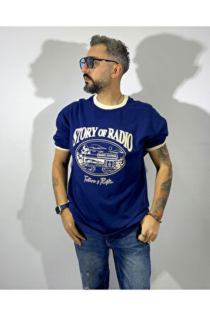 Reglan Kollu Baskılı Erkek T-Shirt