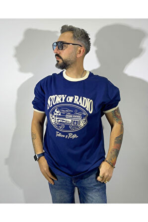 Reglan Kollu Baskılı Erkek T-Shirt