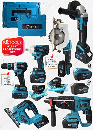 RETOOLS 6'LI SET DAİRE TESTERE VE DEKUPAJLI